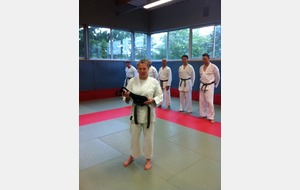 Remise de la ceinture noire de Brigitte