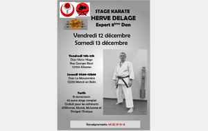 Stage MKC - Hervé Delage, expert karaté 8e dan