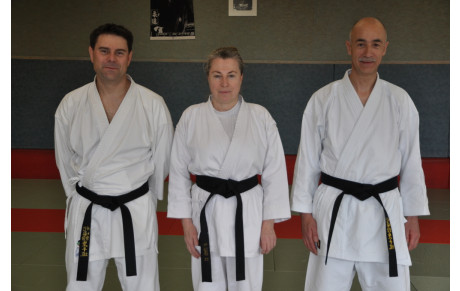 Remise officielle de 3 ceintures noires